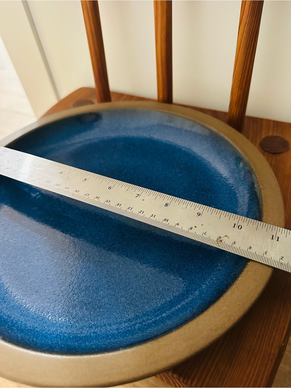 Heath Ceramics Moonstone Rim Plate Blue - Picture 6 of 7
